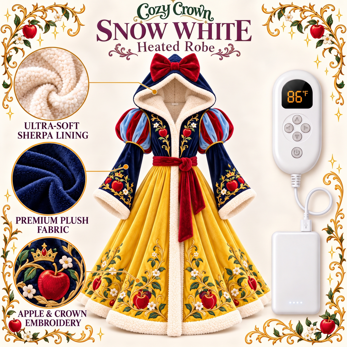 Cozy Crown Heated Robe