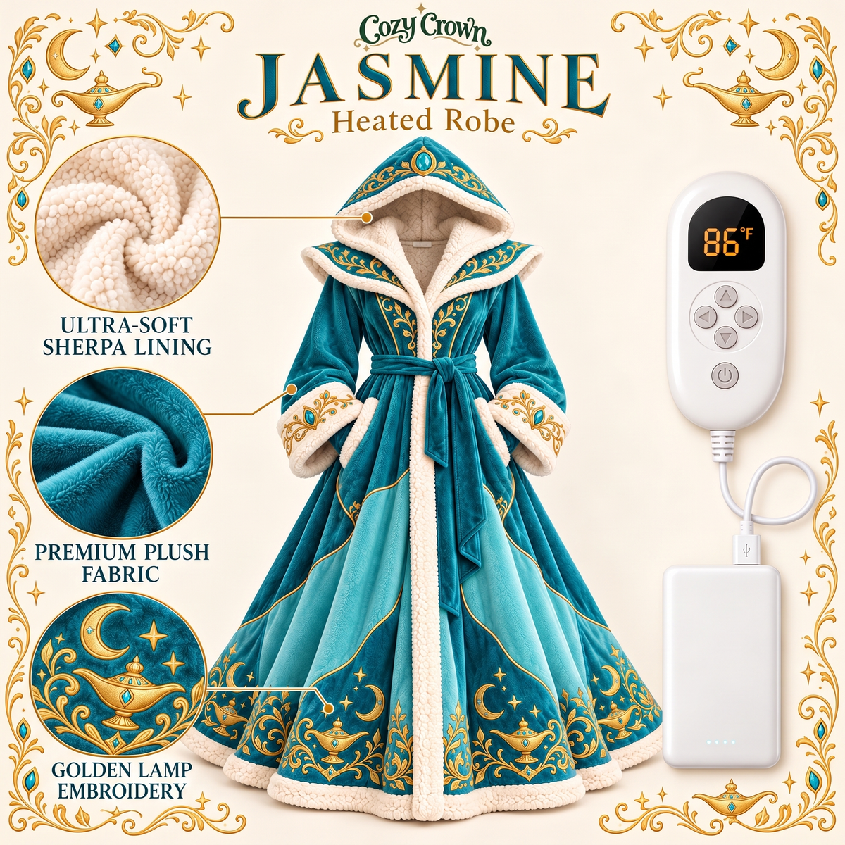 Cozy Crown Heated Robe