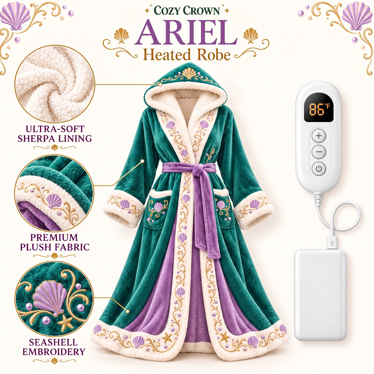 Cozy Crown Heated Robe