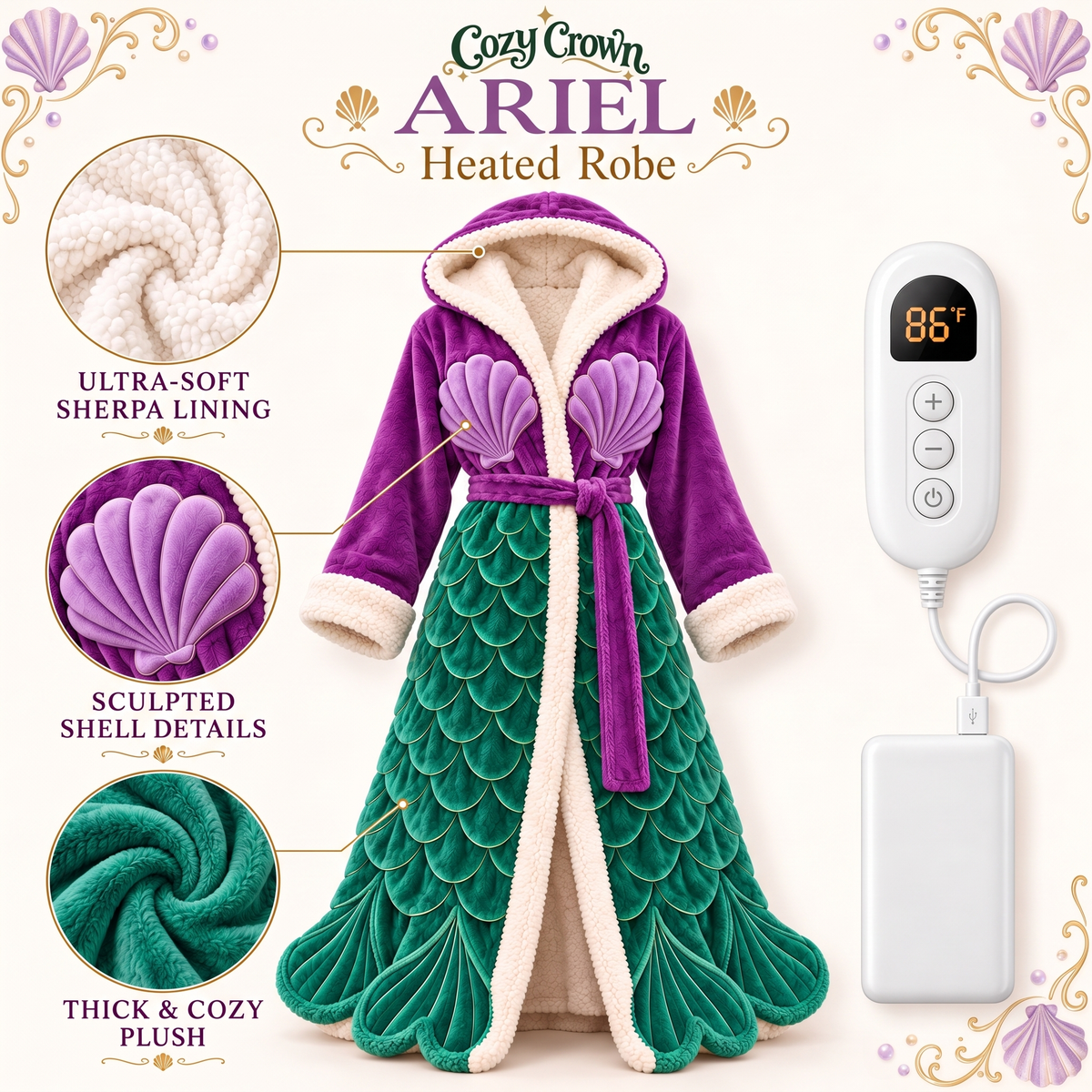 Cozy Crown Heated Robe