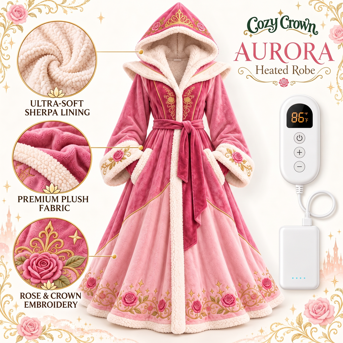 Cozy Crown Heated Robe