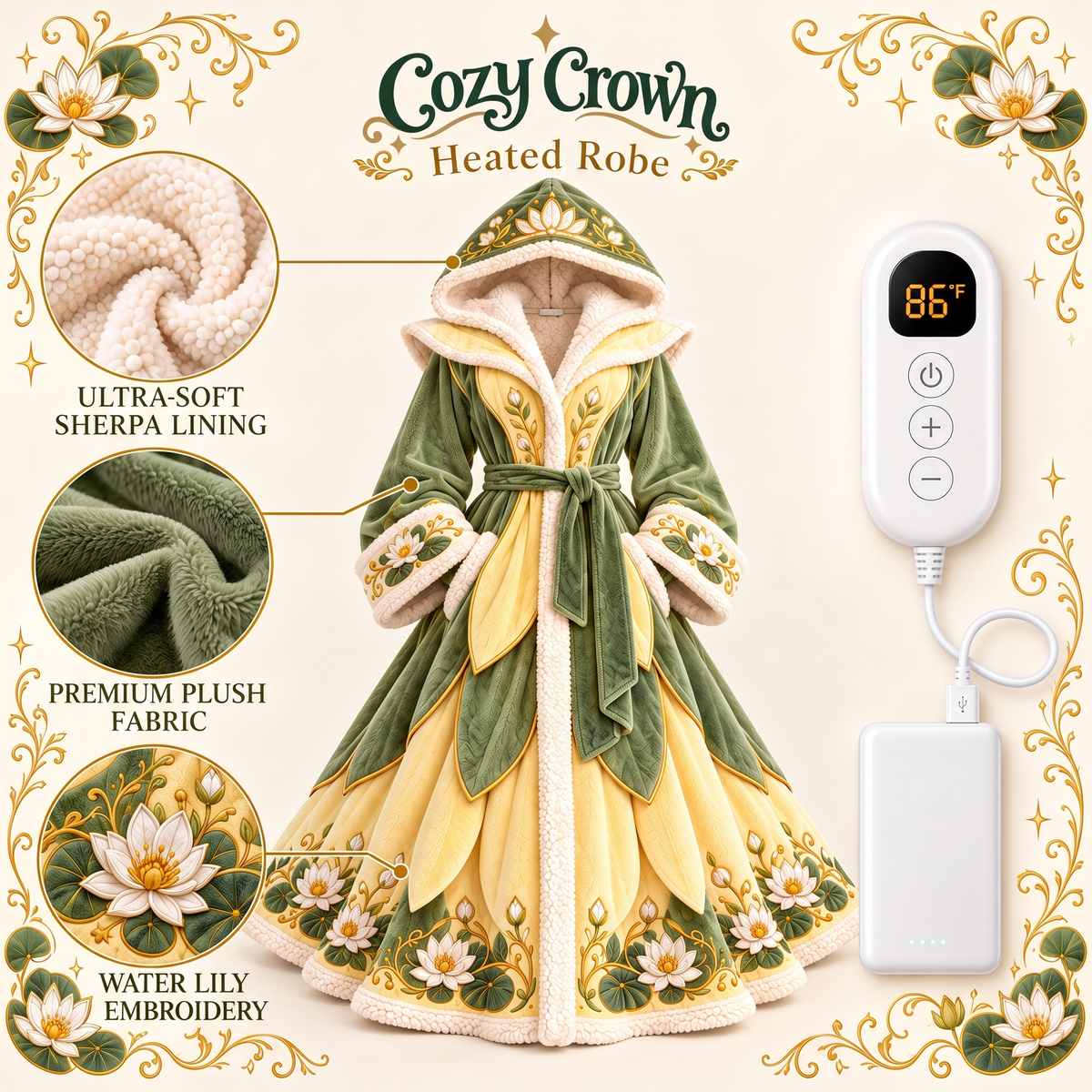 Cozy Crown Heated Robe